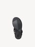 Sandale à talon en cuir - noir, BLACK, hi-res
