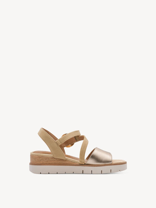 Heeled sandal, TAN COMB, hi-res