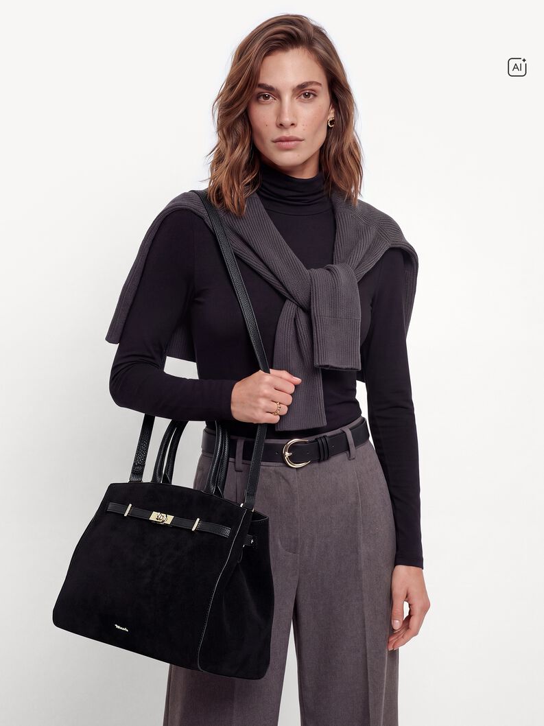 Shopper, black, hi-res