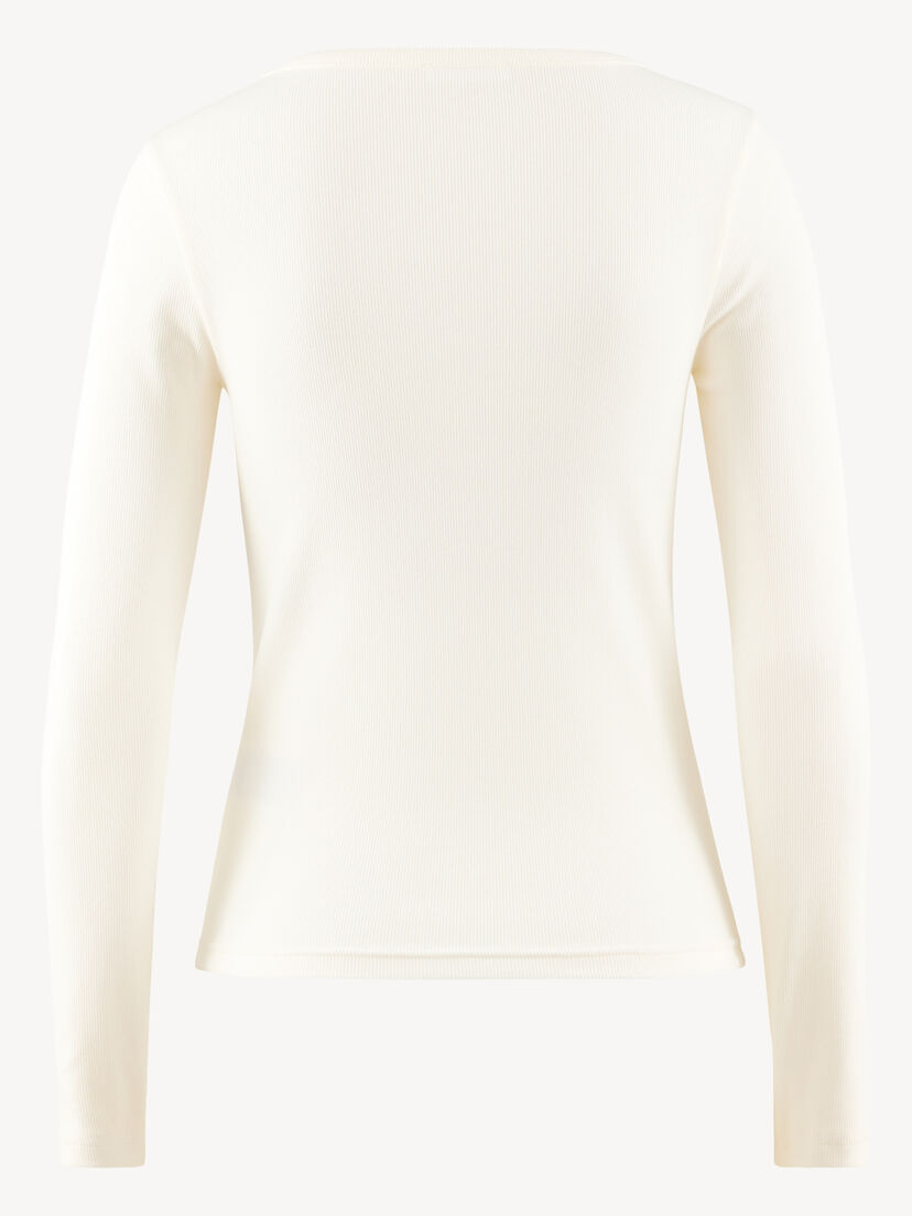 Shirt met lange mouwen - wit, Bright White, hi-res