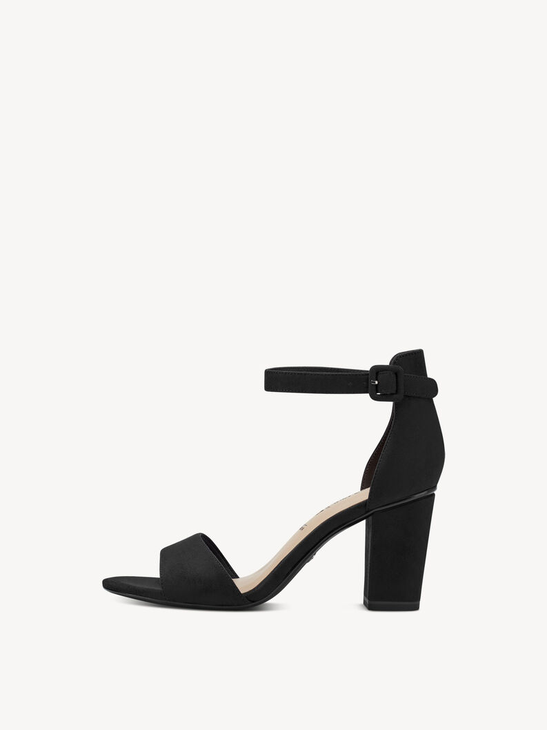 Heeled sandal - black, BLACK SUEDE, hi-res