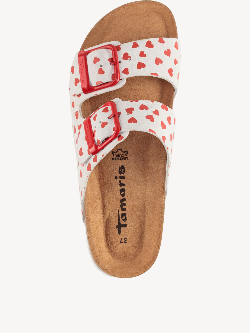 Slipper, WHITE/RED, hi-res