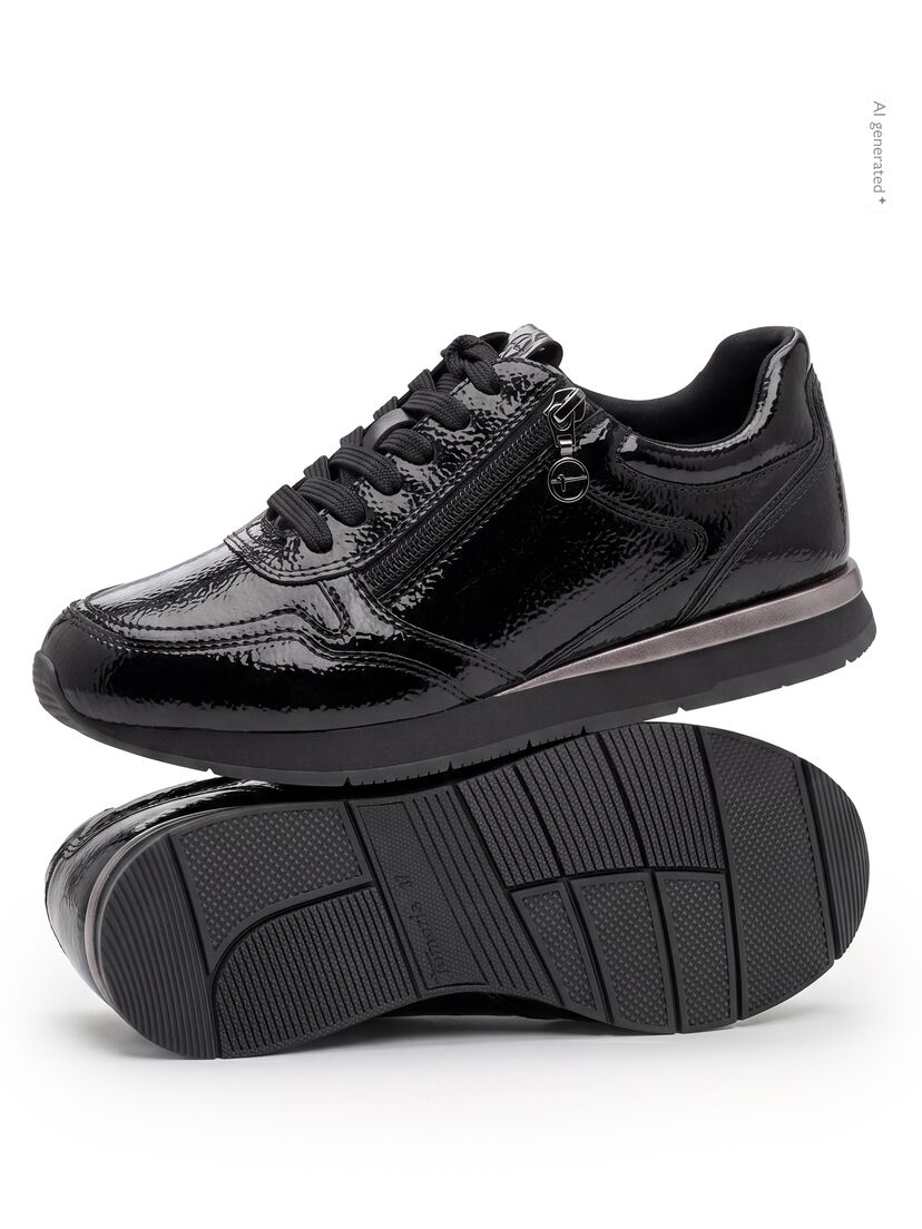 Sneaker, BLACK PATENT, hi-res