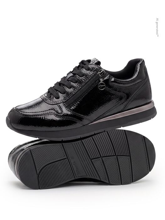 Sneaker, BLACK PATENT, hi-res