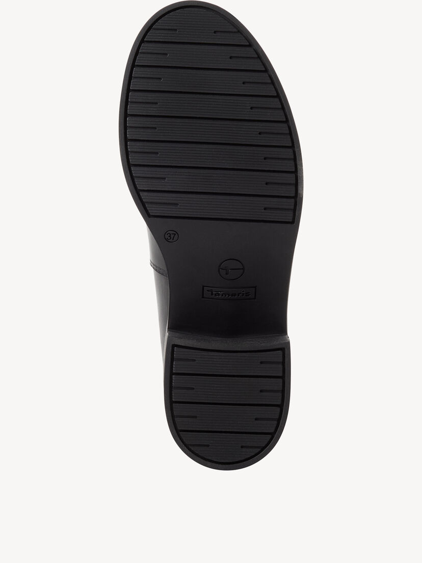 Leren Chelseaboot - zwart, BLACK LEATHER, hi-res