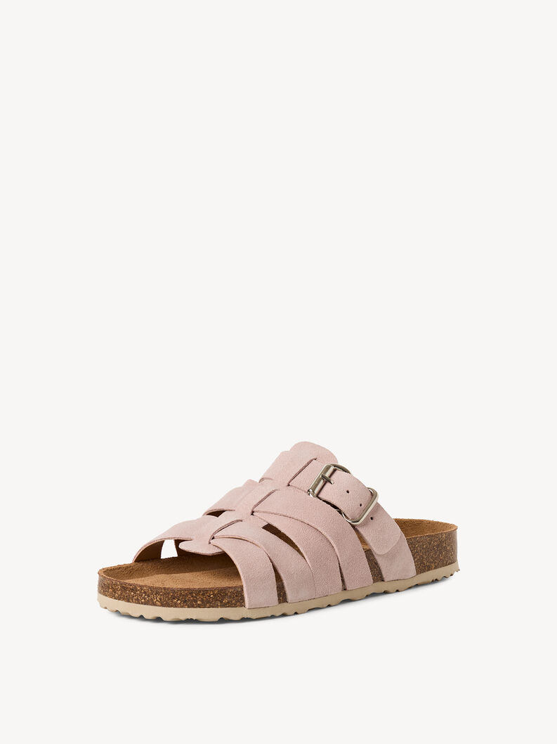 Mule en cuir - rose, LIGHT ROSE, hi-res