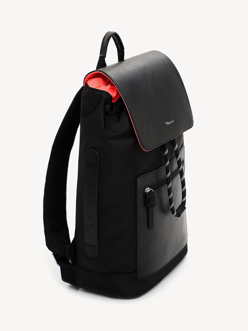 Rucksack - schwarz, black/orange, hi-res
