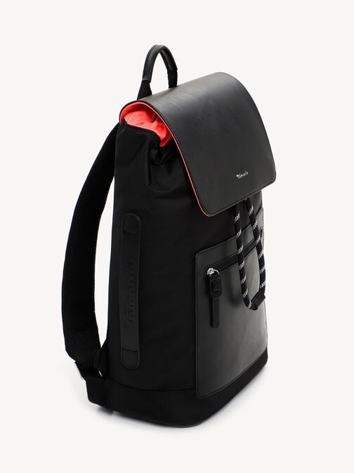 Rucksack, black/orange, hi-res
