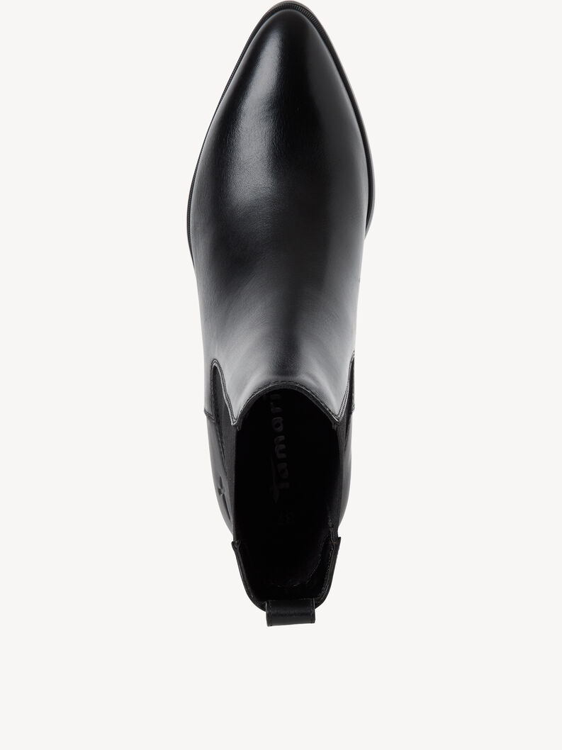 Leather Chelsea boot - black, BLACK, hi-res