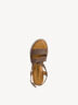 Kožené sandálky - hnědá , MOCCA, hi-res