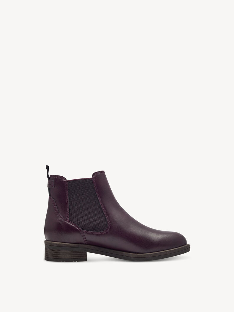 Chelsea boot - red, MERLOT, hi-res