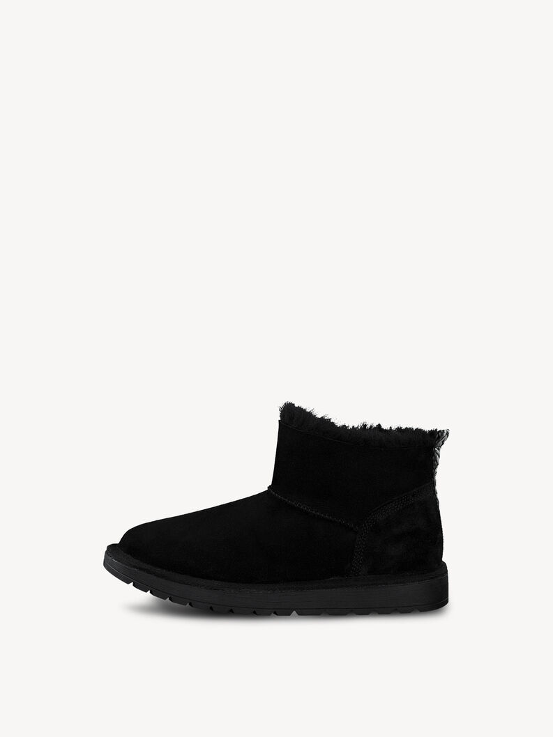 Kožené Kotníčková obuv - černá teplá podšívka, BLACK, hi-res