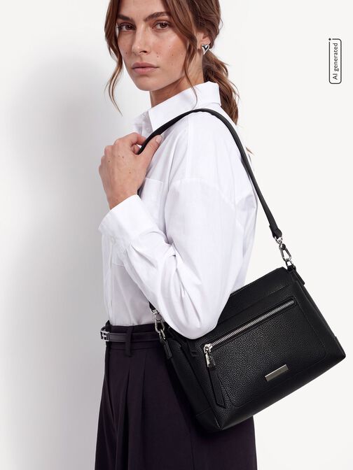 Satchel, black, hi-res
