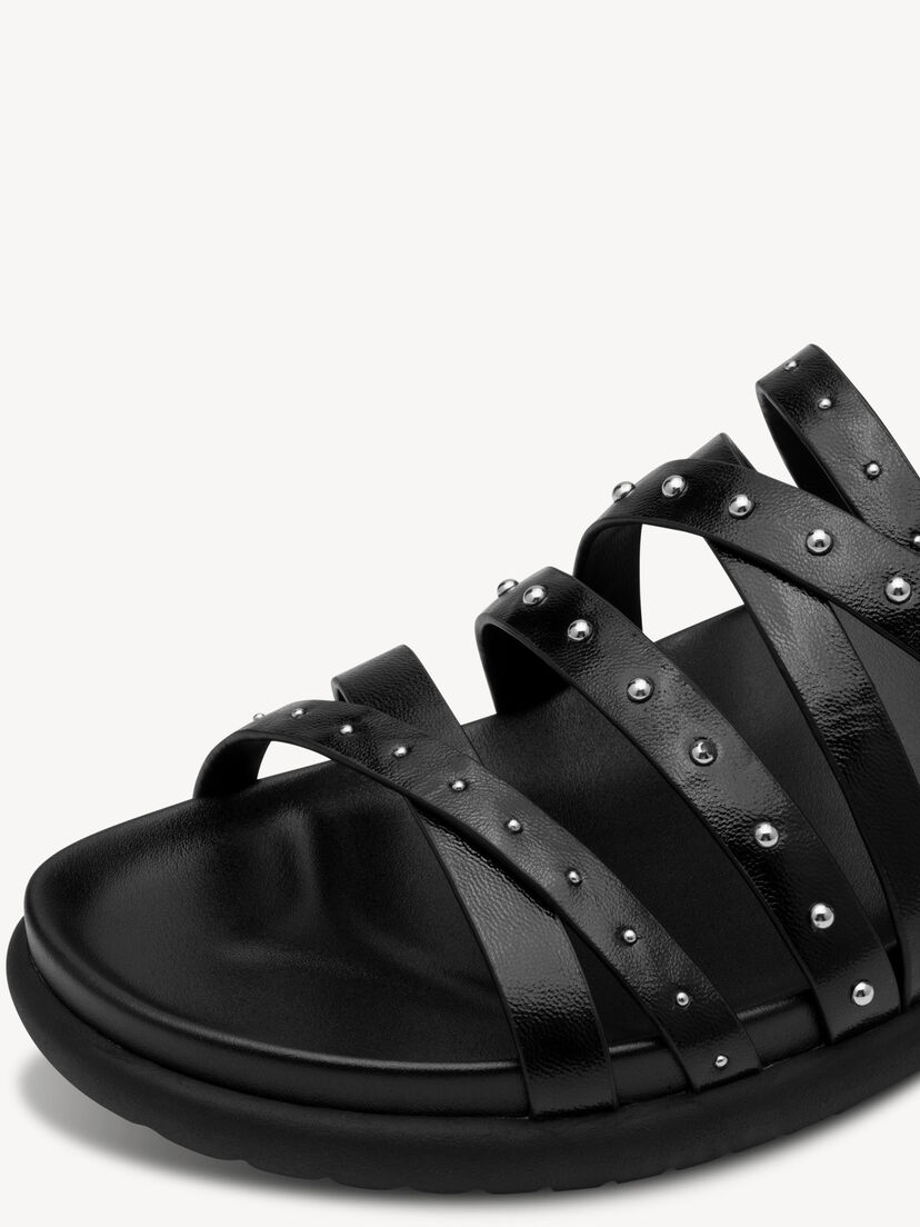 Slipper - zwart, BLACK, hi-res