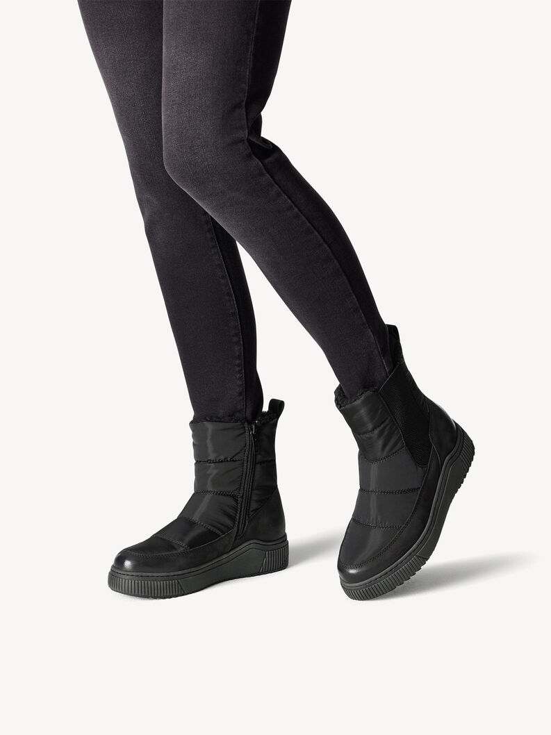 Bootie - black warm lining, BLACK, hi-res