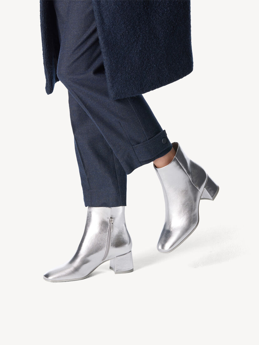 Enkellaarsje - zilver, SILVER, hi-res