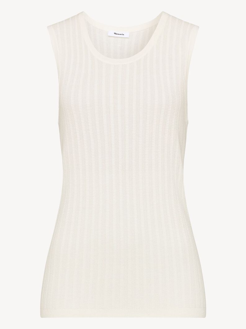 Knitted top - white, Sugar Swizzle, hi-res