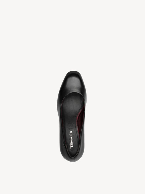 Pumps, BLACK LEATHER, hi-res