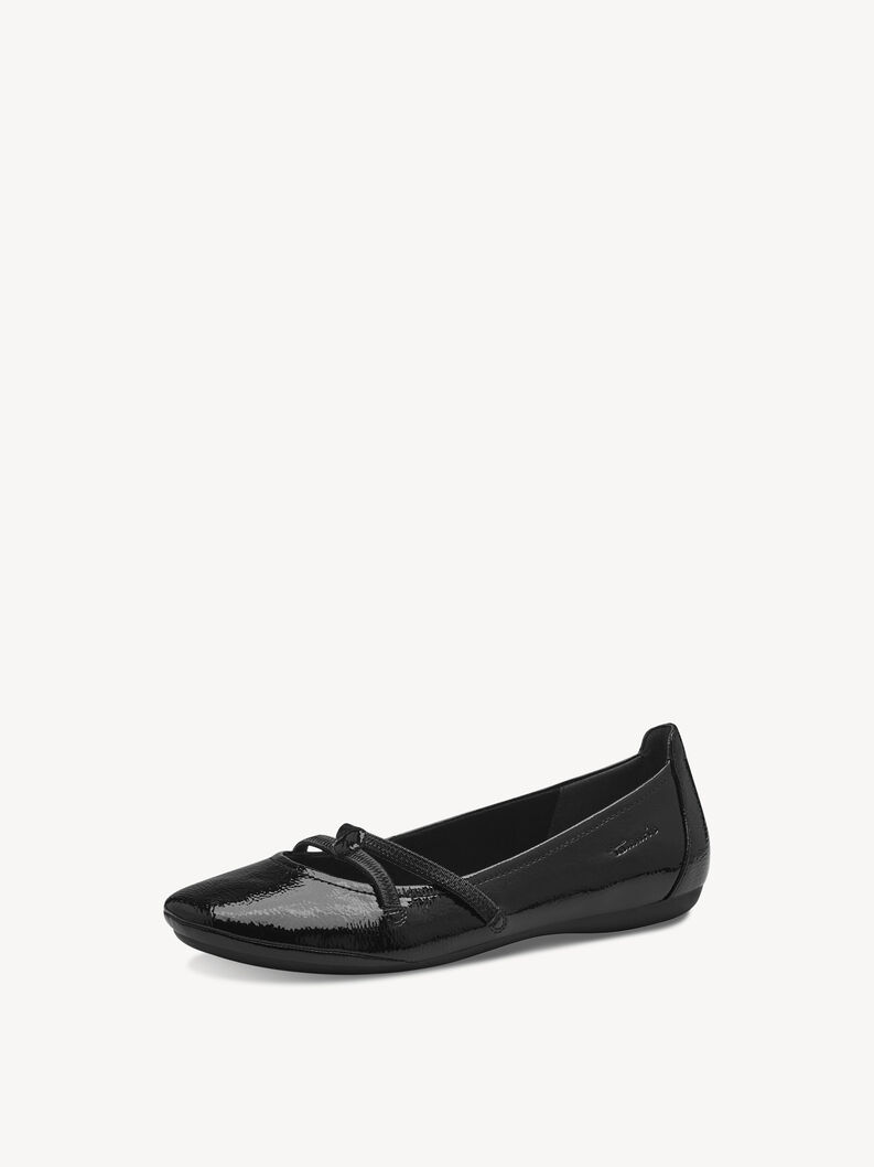 Ballerina - zwart, BLACK PATENT, hi-res