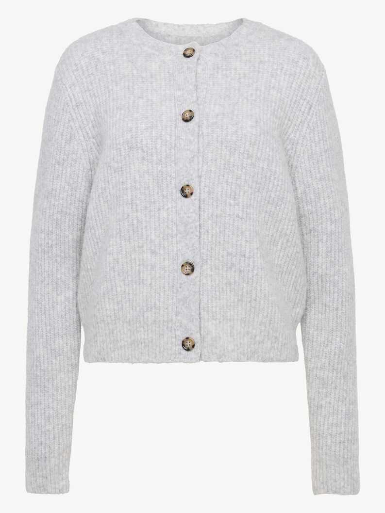 Cardigan, Light Grey Melange, hi-res