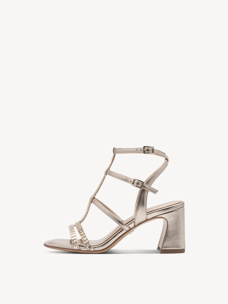 Sandalette - metallic, LIGHT GOLD, hi-res