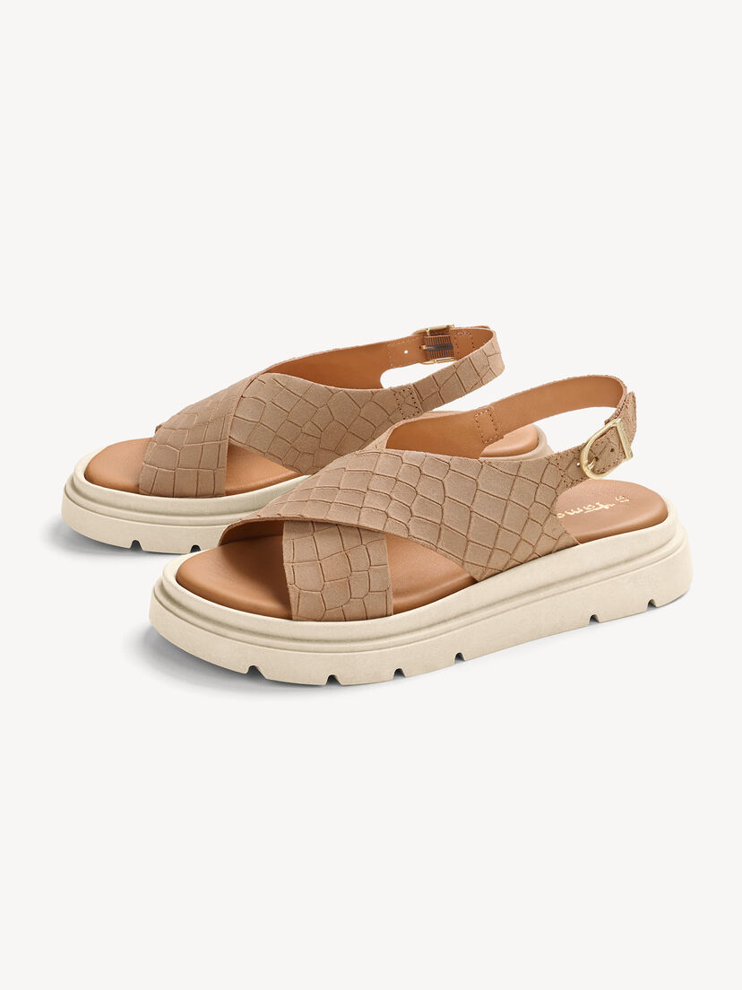 Sandaaltje, BROWN STRUCT., hi-res