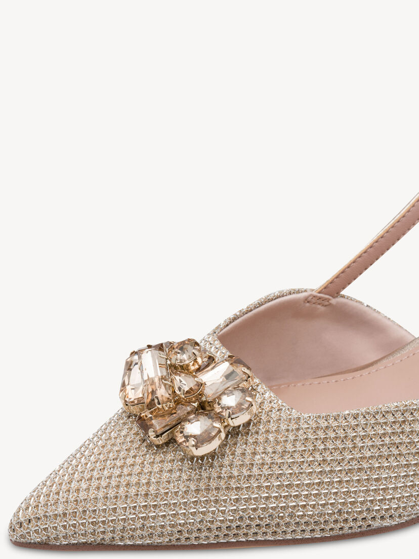 Slingpumps - grijs, PEARL GLAM, hi-res