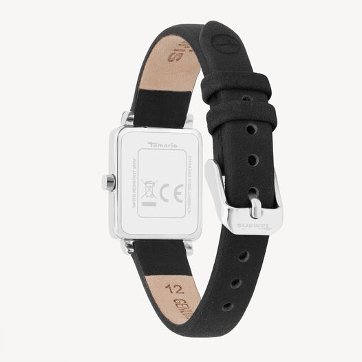 Horloge, silber-schwarz, hi-res