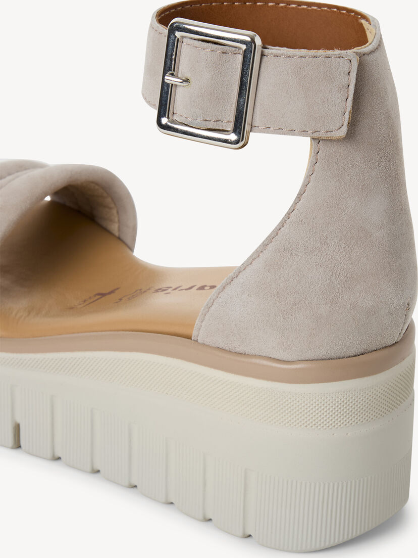 Leren Sandaaltje - beige, TAUPE, hi-res