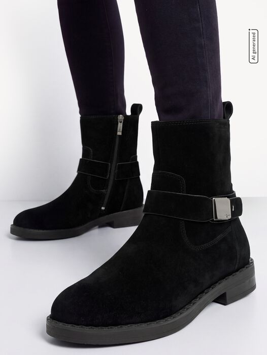 Enkellaarsje, BLACK, hi-res