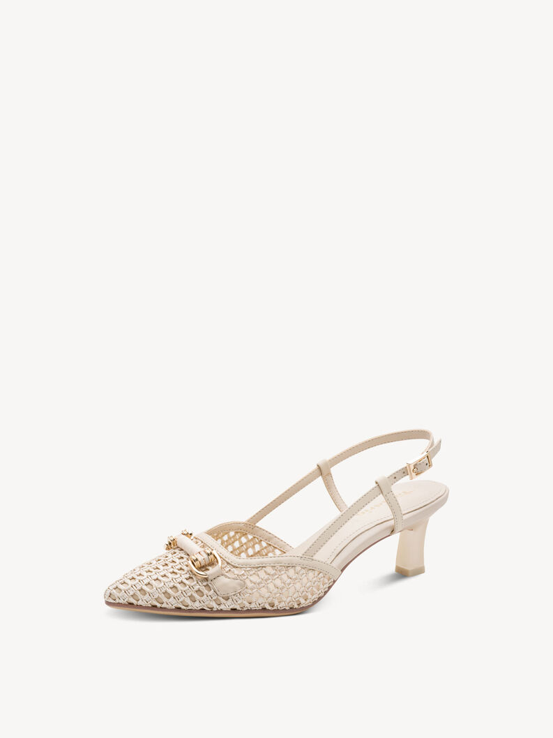 Sling pumps - beige, 418, hi-res