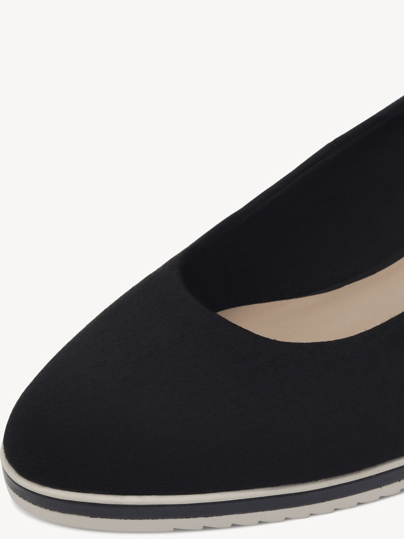 Keilpumps - schwarz, BLACK, hi-res