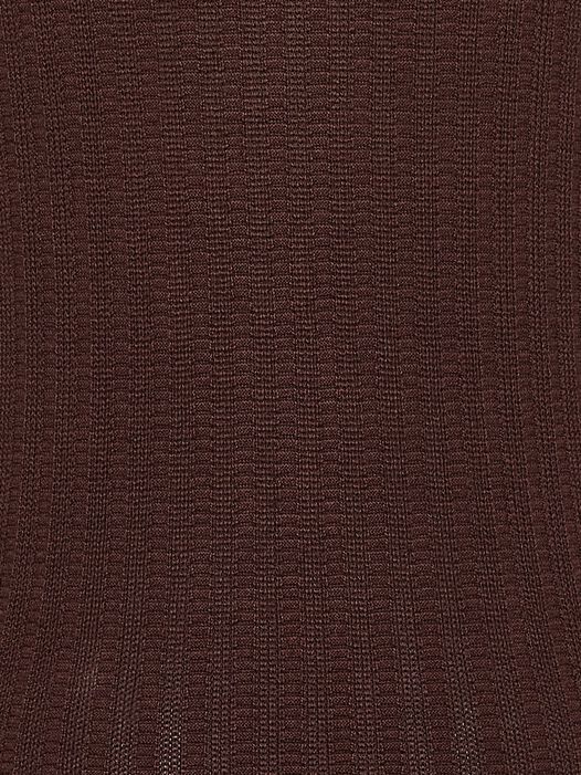 gebreide polo, Coffee Bean, hi-res