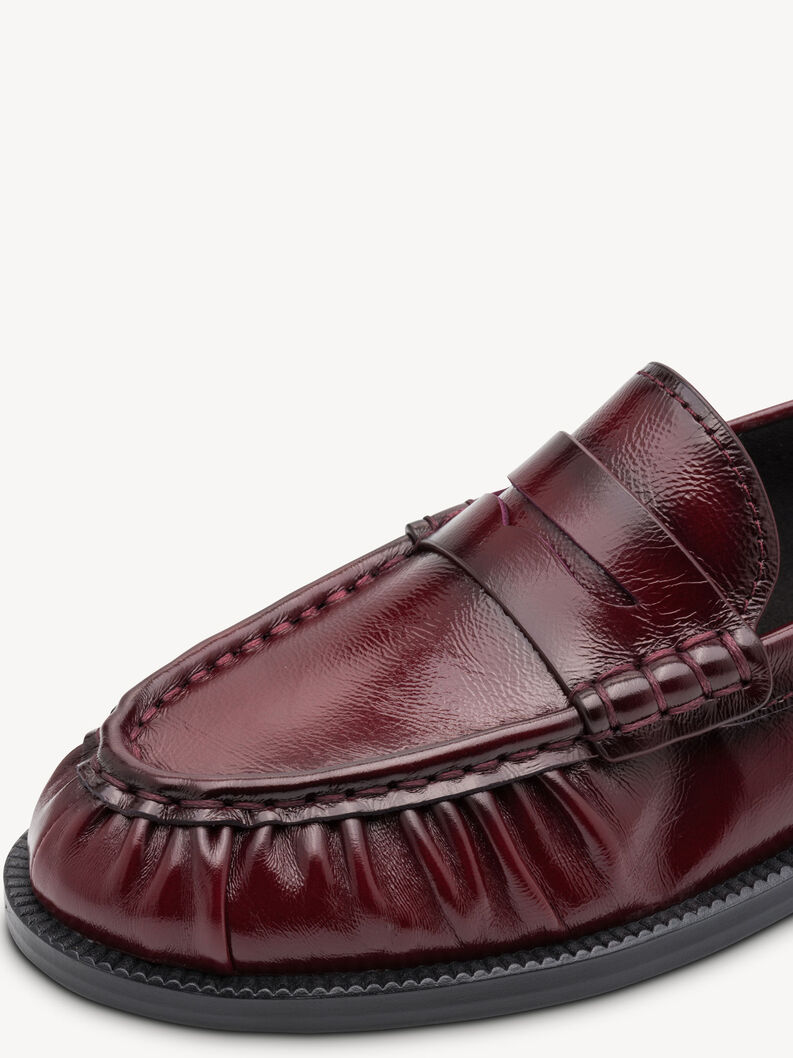 Lederslipper - rot, MERLOT PATENT, hi-res