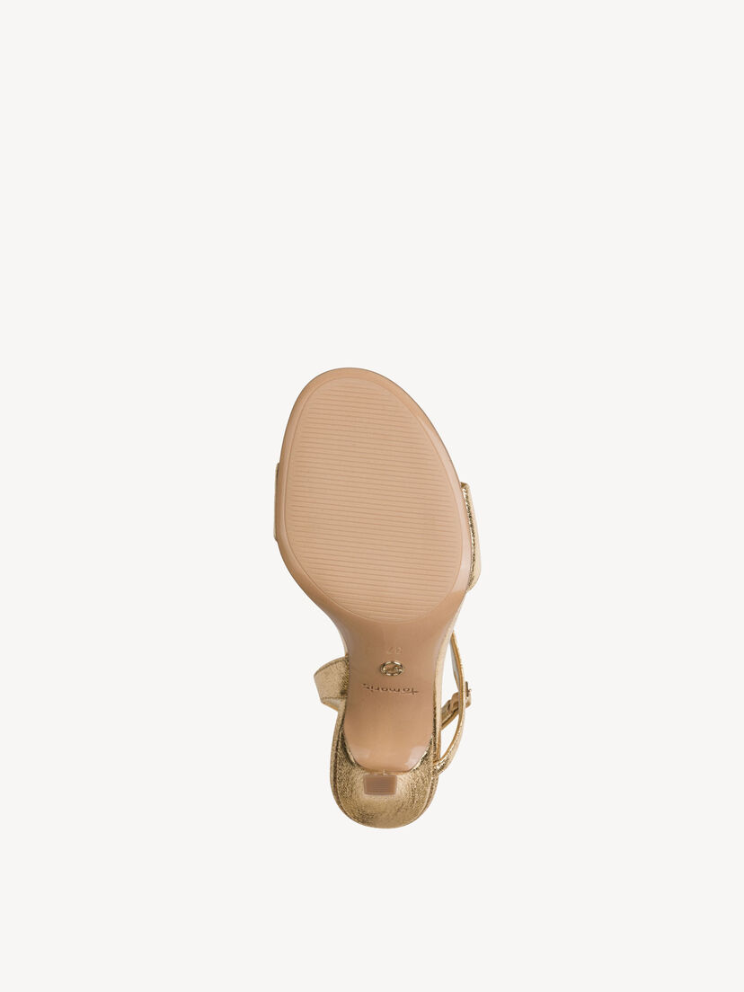 Sandaaltje - metallic, goud, hi-res