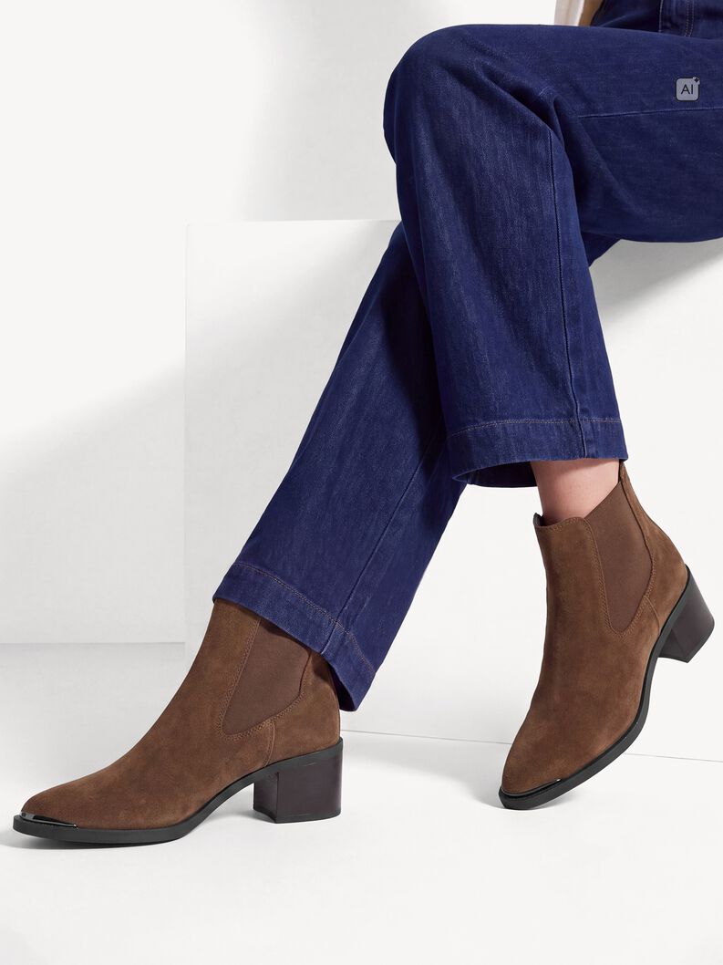 Leather Chelsea boot - brown, BROWN, hi-res