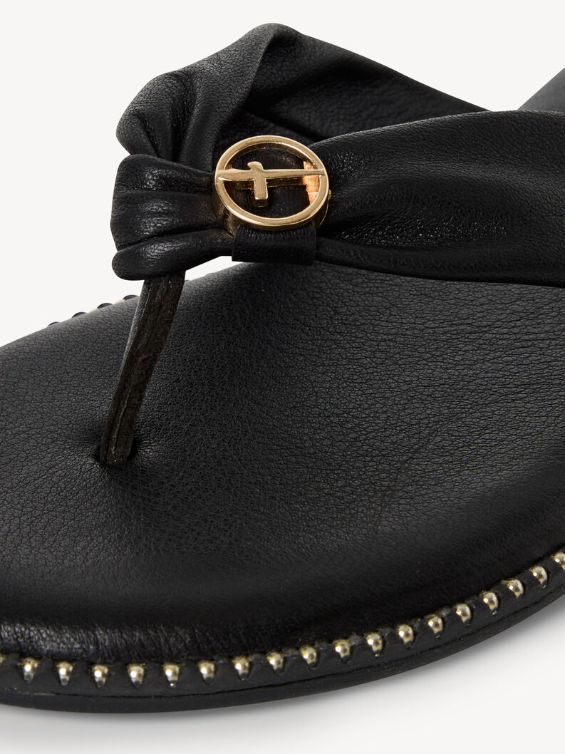 Lederzehentrenner - schwarz, BLACK, hi-res