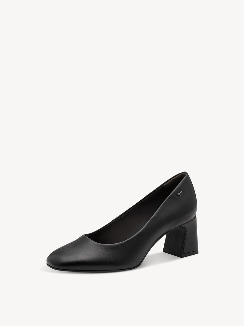 Leather Pumps - black, BLACK, hi-res