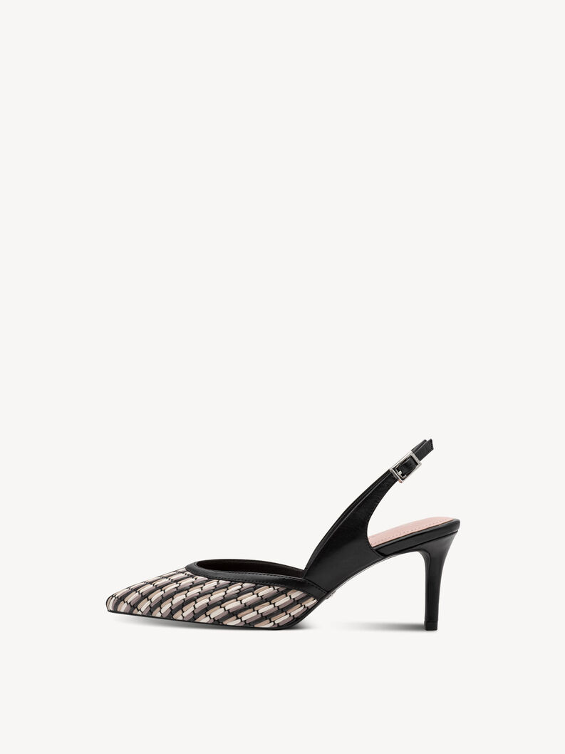 Slingpumps - schwarz, BLACK COMB, hi-res