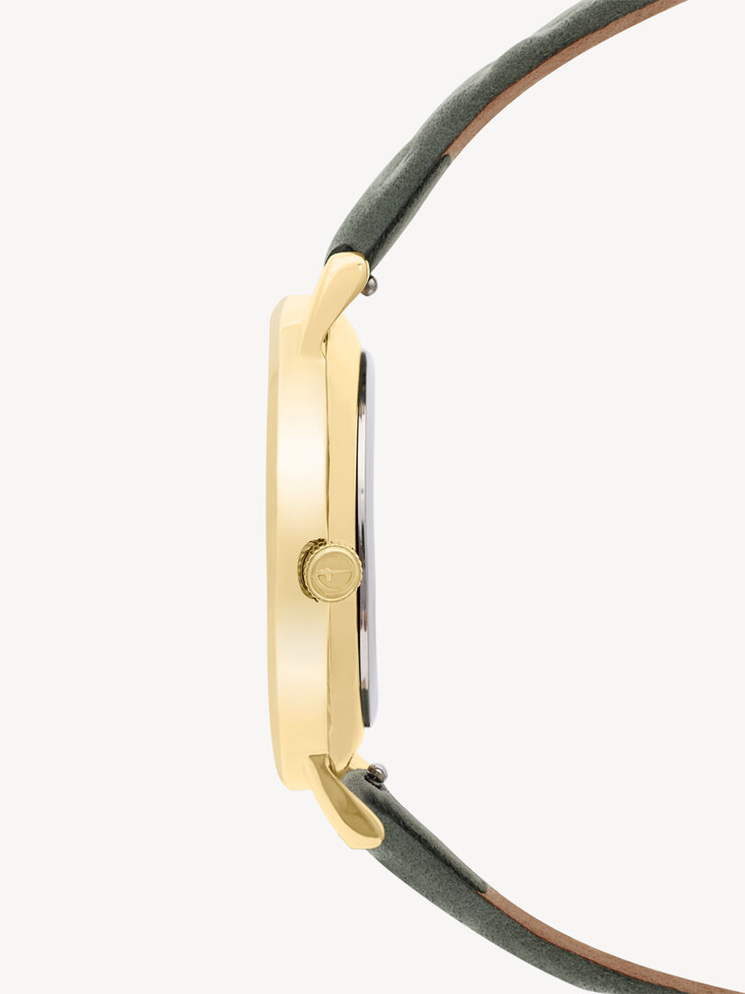 Horloge, gold-matt silber-wei&szlig;, hi-res