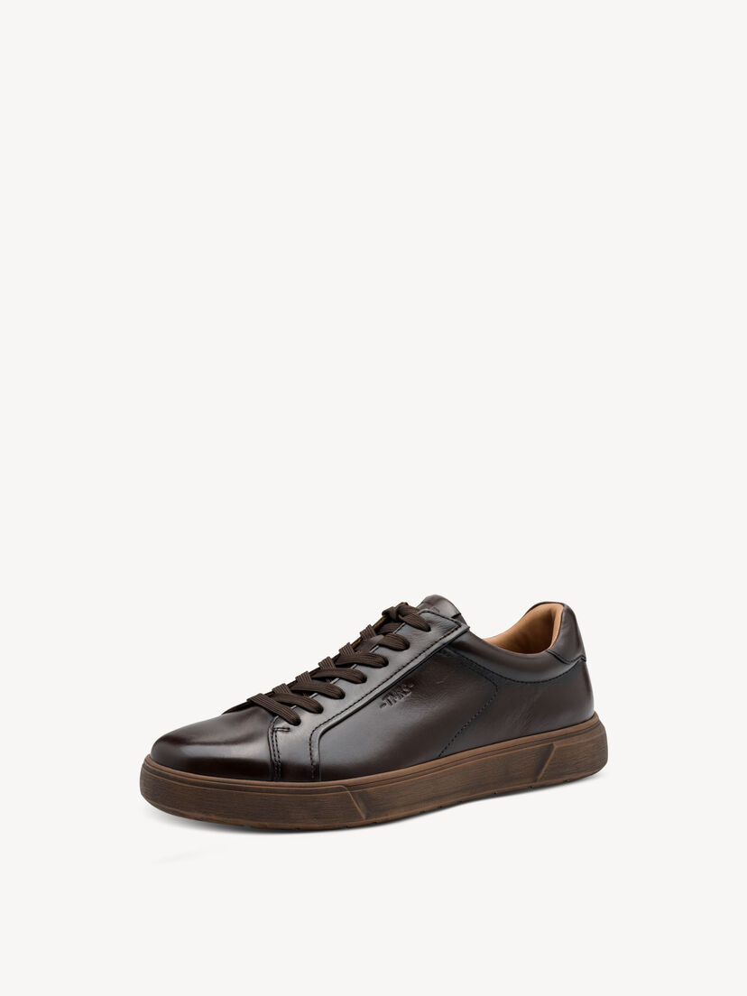 Leren Sneaker - bruin, DARK BROWN, hi-res