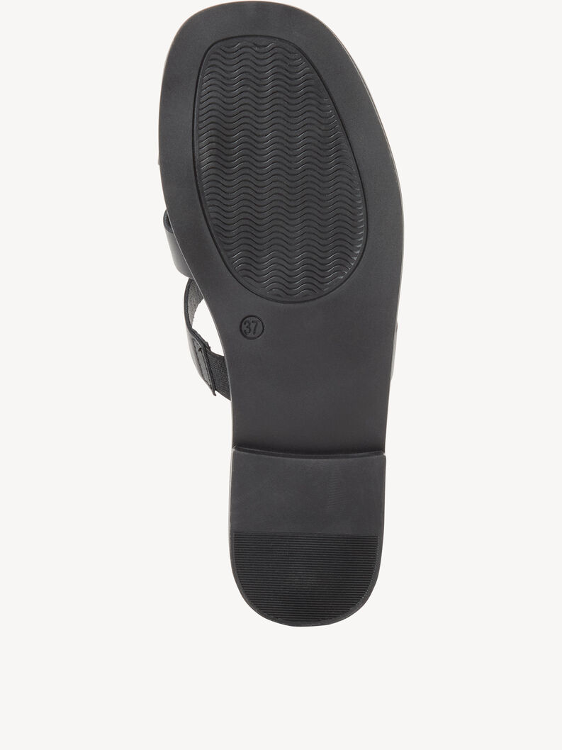 Mule en cuir - noir, BLACK LEATHER, hi-res