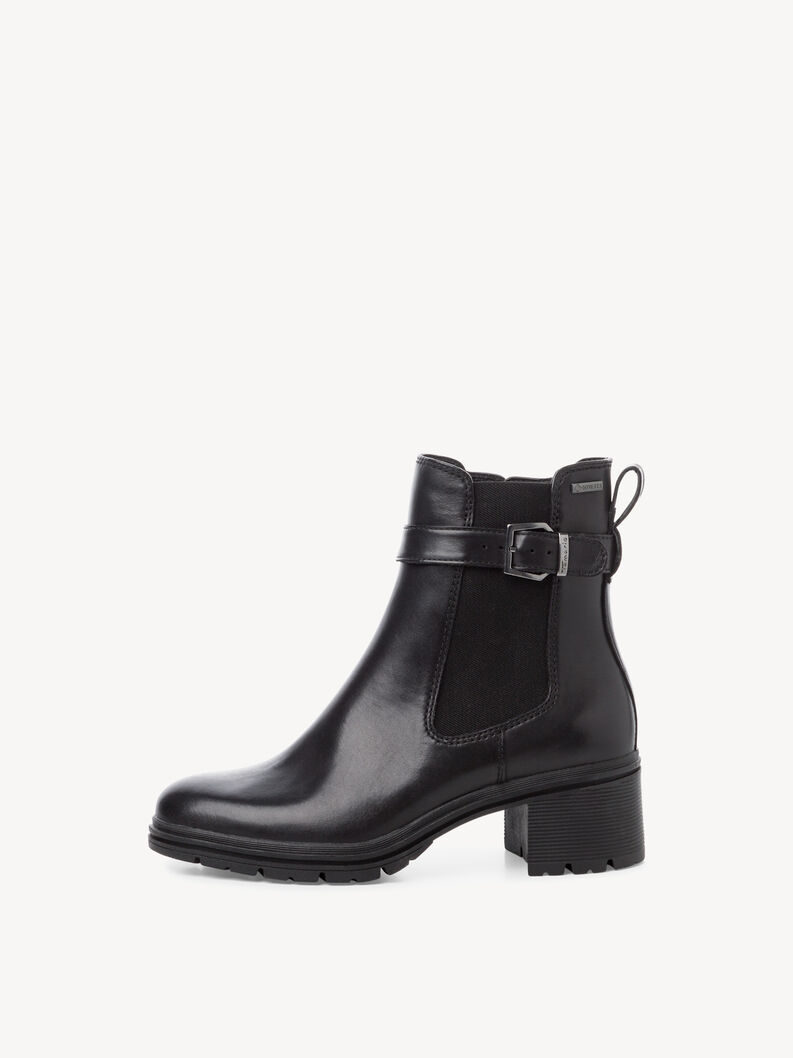 Leather Bootie - black, BLACK, hi-res