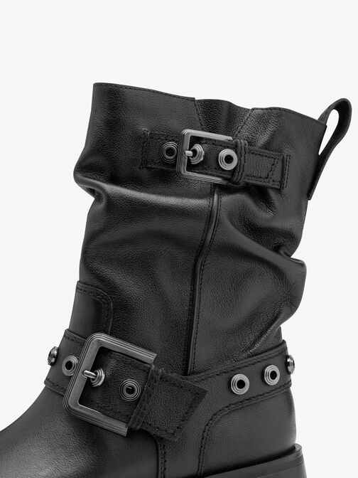 Stiefelette, BLACK LEATHER, hi-res