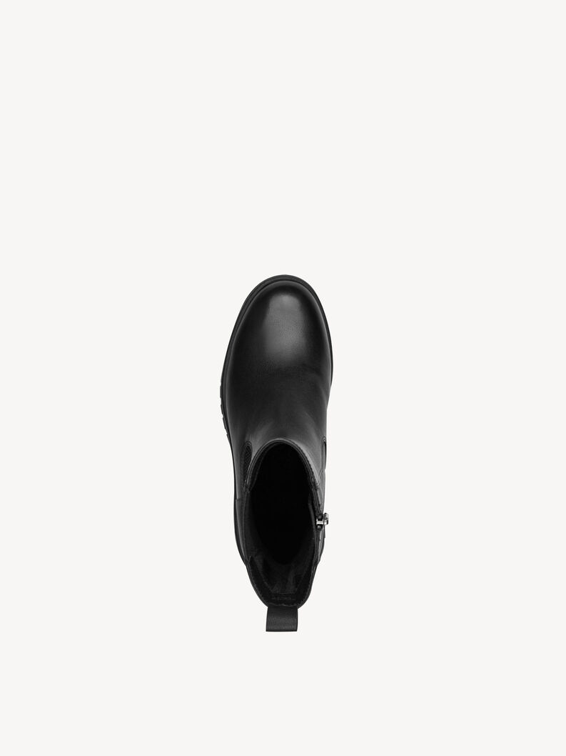 Leder Chelsea Boot - schwarz, BLACK, hi-res