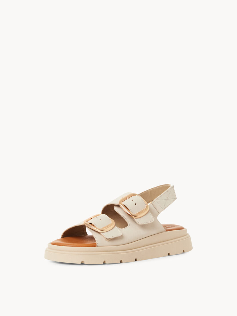 Leren Sandaaltje - beige, 418, hi-res