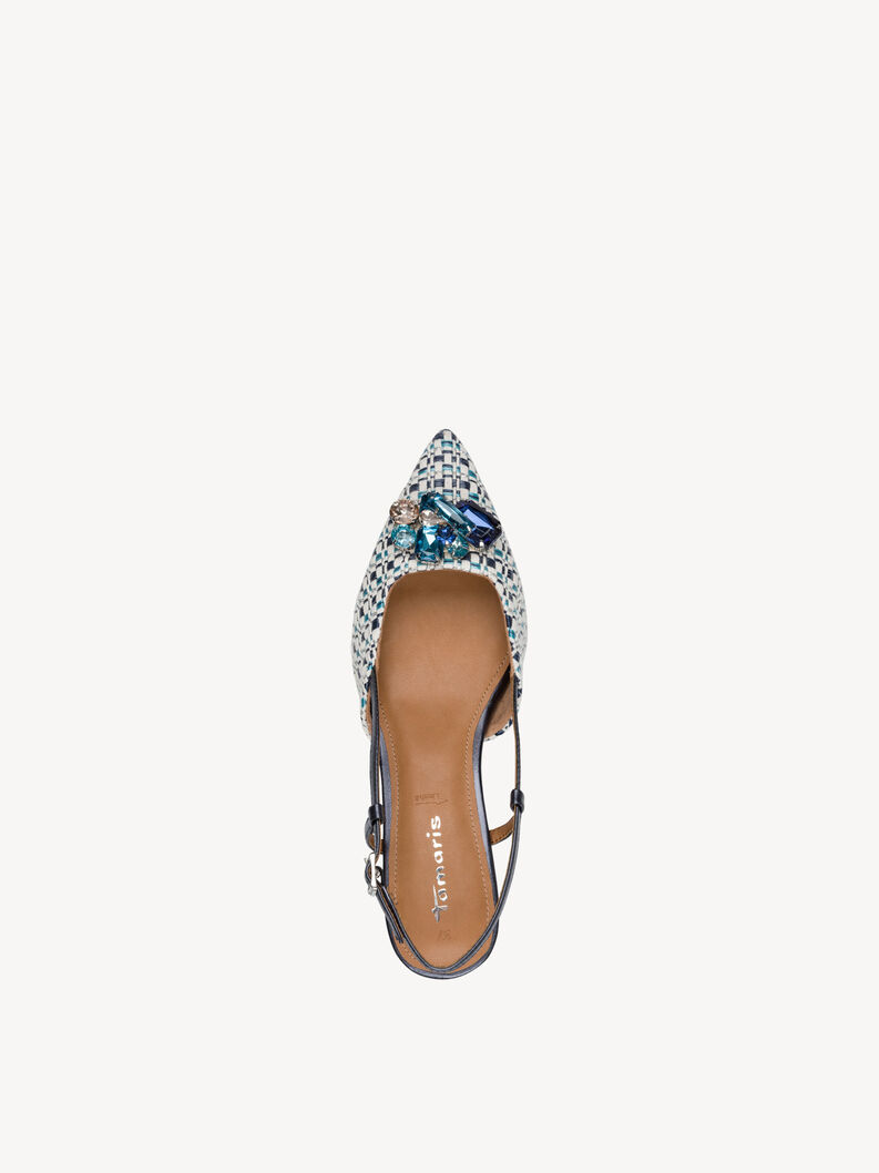 Slingpumps - blau, BLUE COMB, hi-res