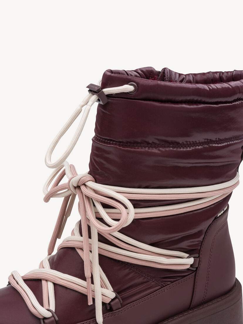 Enkellaarsje - rood warme voering, MERLOT, hi-res