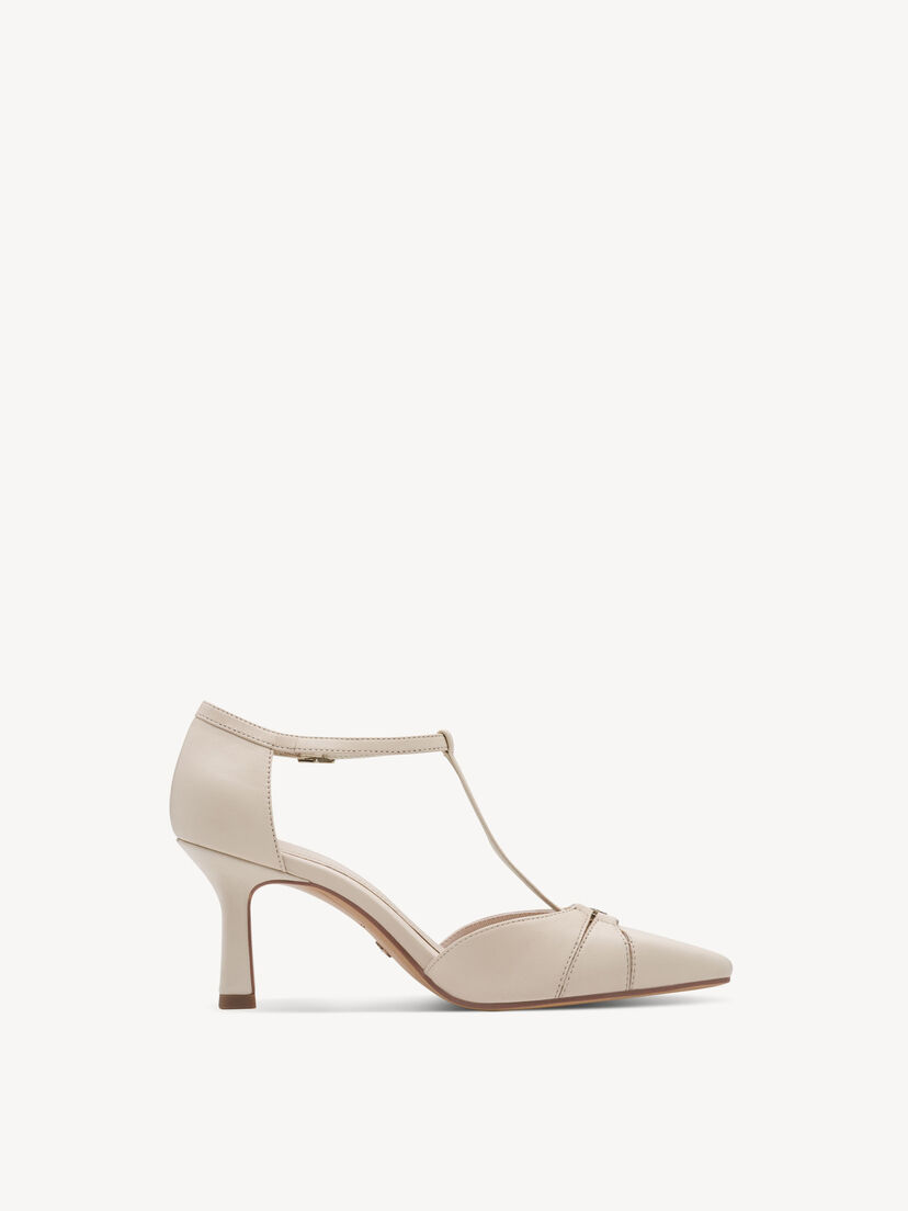 Leren Pumps - beige, 418, hi-res