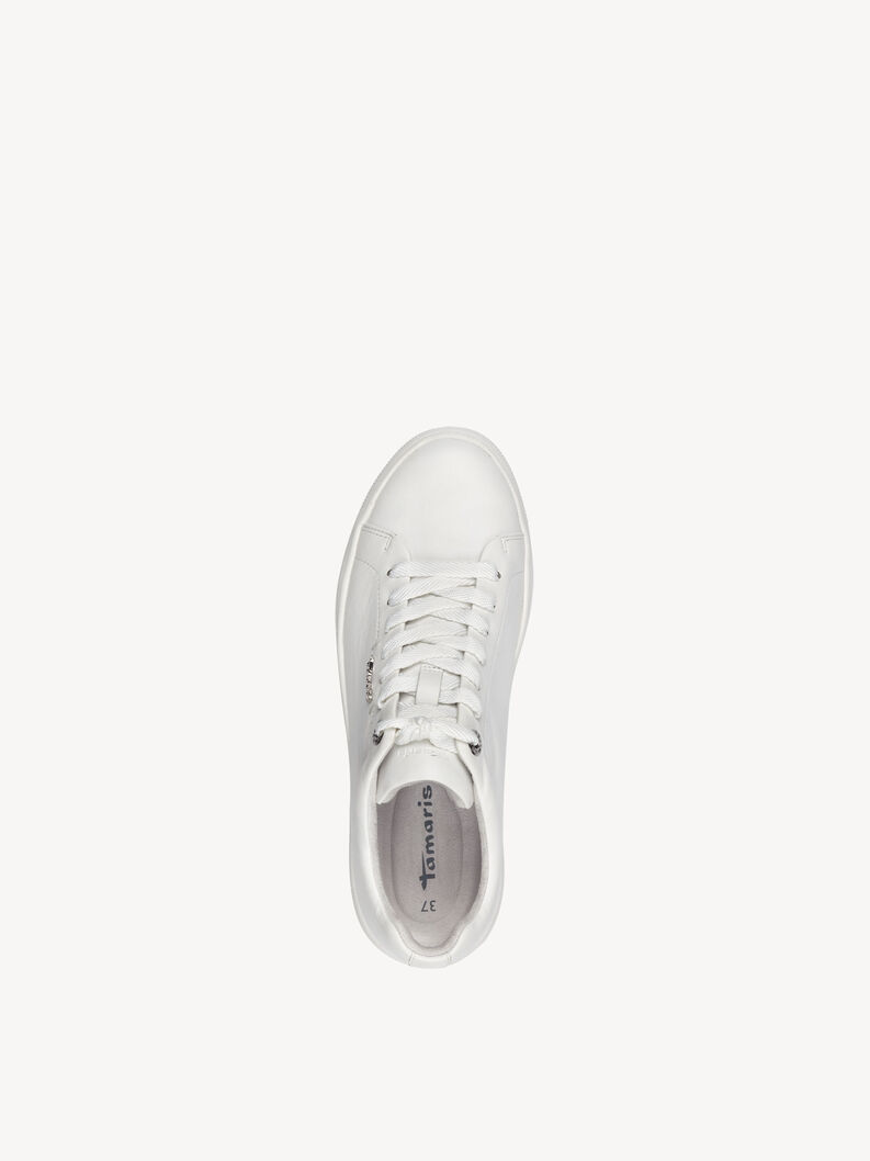 Ledersneaker - weiß, WHITE LEATHER, hi-res